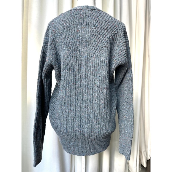 Rag & Bone Women's Eco Donegal V-Neck Sweater in Blue, Size Small - Picture 7 of 12